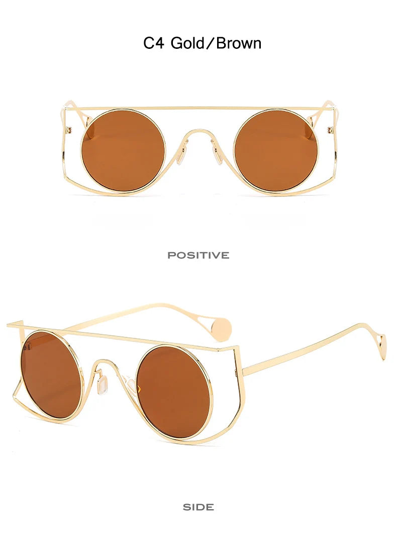 Unisex Vintage Round Sunglasses UV400