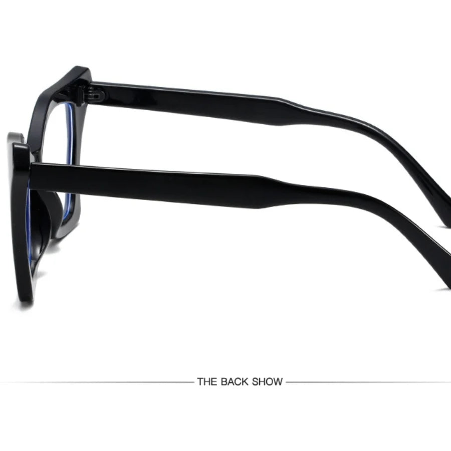 Fashion Flat Mirror Glasses - Trendy Retro Decorative Eyewear Frame