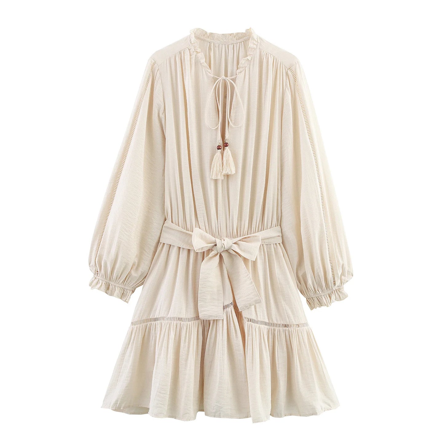 Lace Tassel Vacation Dress - Sweet Bohemian Summer Dress