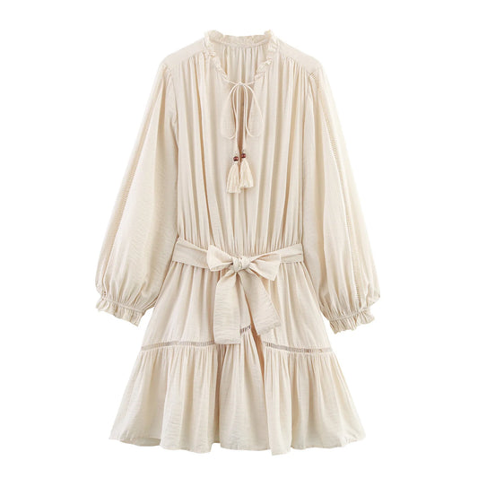 Lace Tassel Vacation Dress - Sweet Bohemian Summer Dress