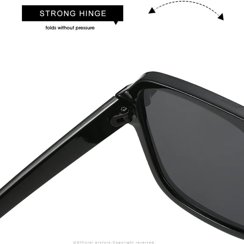 Women's Retro Square Sunglasses - Large Frame UV400 Protection Eyewear