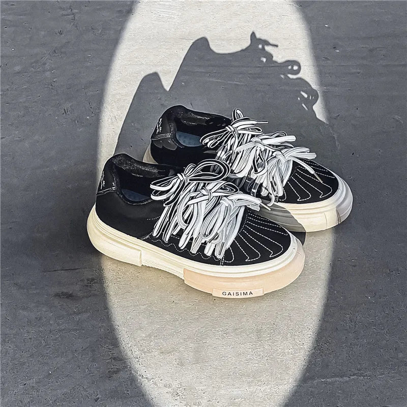 Men's Casual strap Design Skateboard Trainers Sneakers