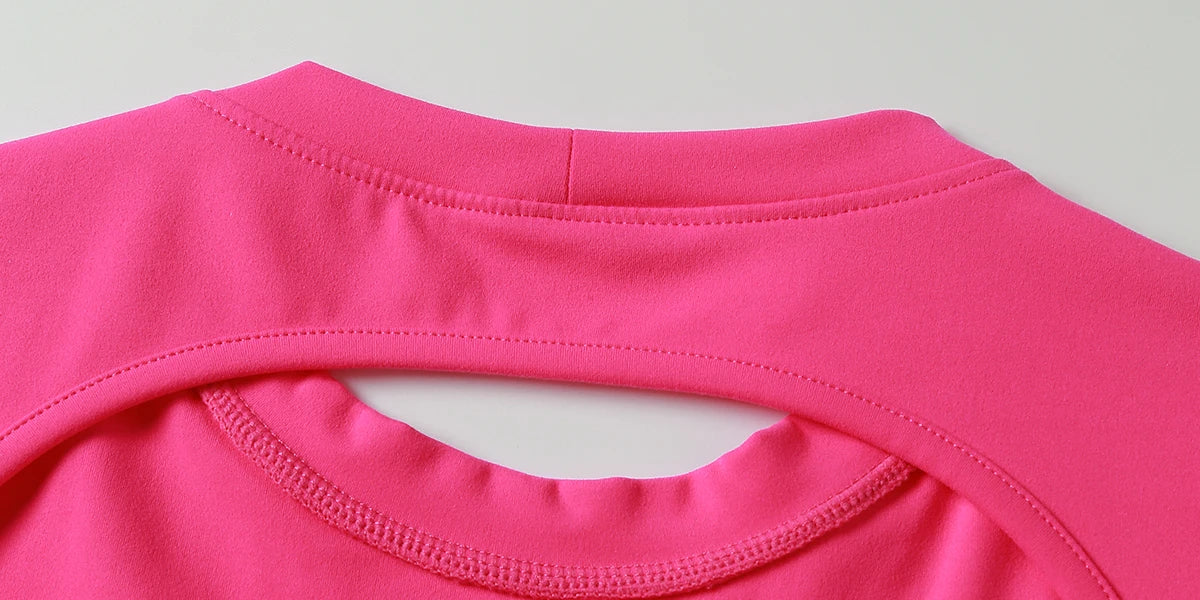 Women's Sports Workout Top Fitness Activewear Quick-Dry Yoga Clothes Sport Crop Top Backless Gym Top