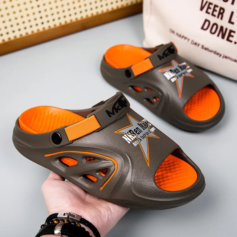 Men's Summer Slippers Platform Casual Sandals Flip Flops Slippers
