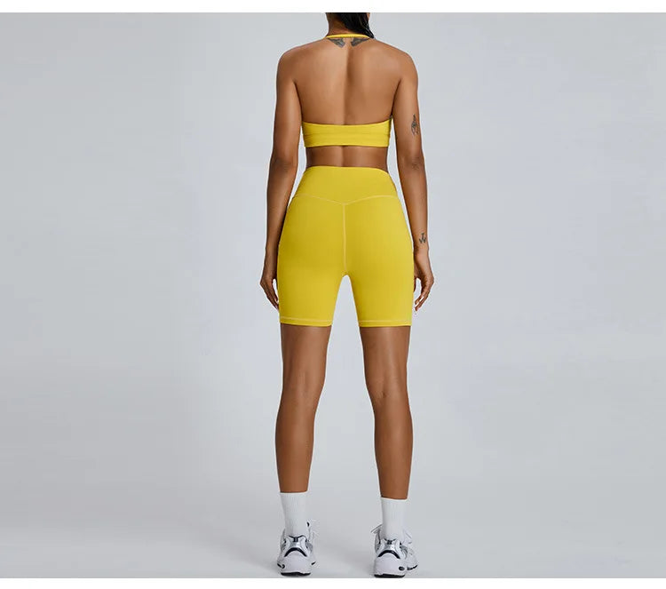 Women's Seamless Buttock Lift Sports Shorts  Running Scrunch Workout Yoga High Waist Gym Shorts