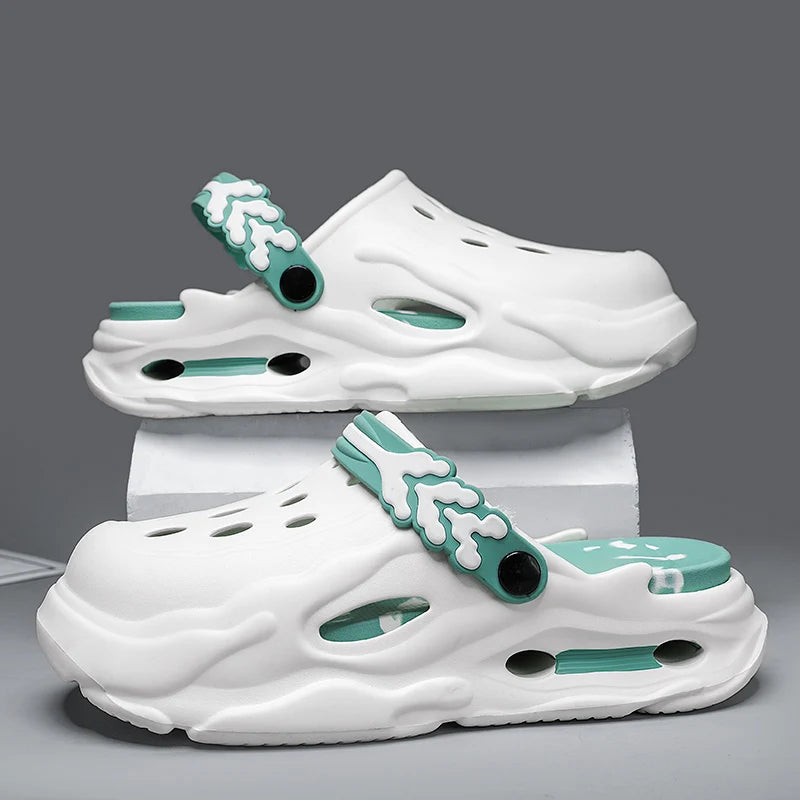 Men's Slippers Platform Outdoor Sandals Clogs Comfortable Beach Slippers Flip Flop Crocs