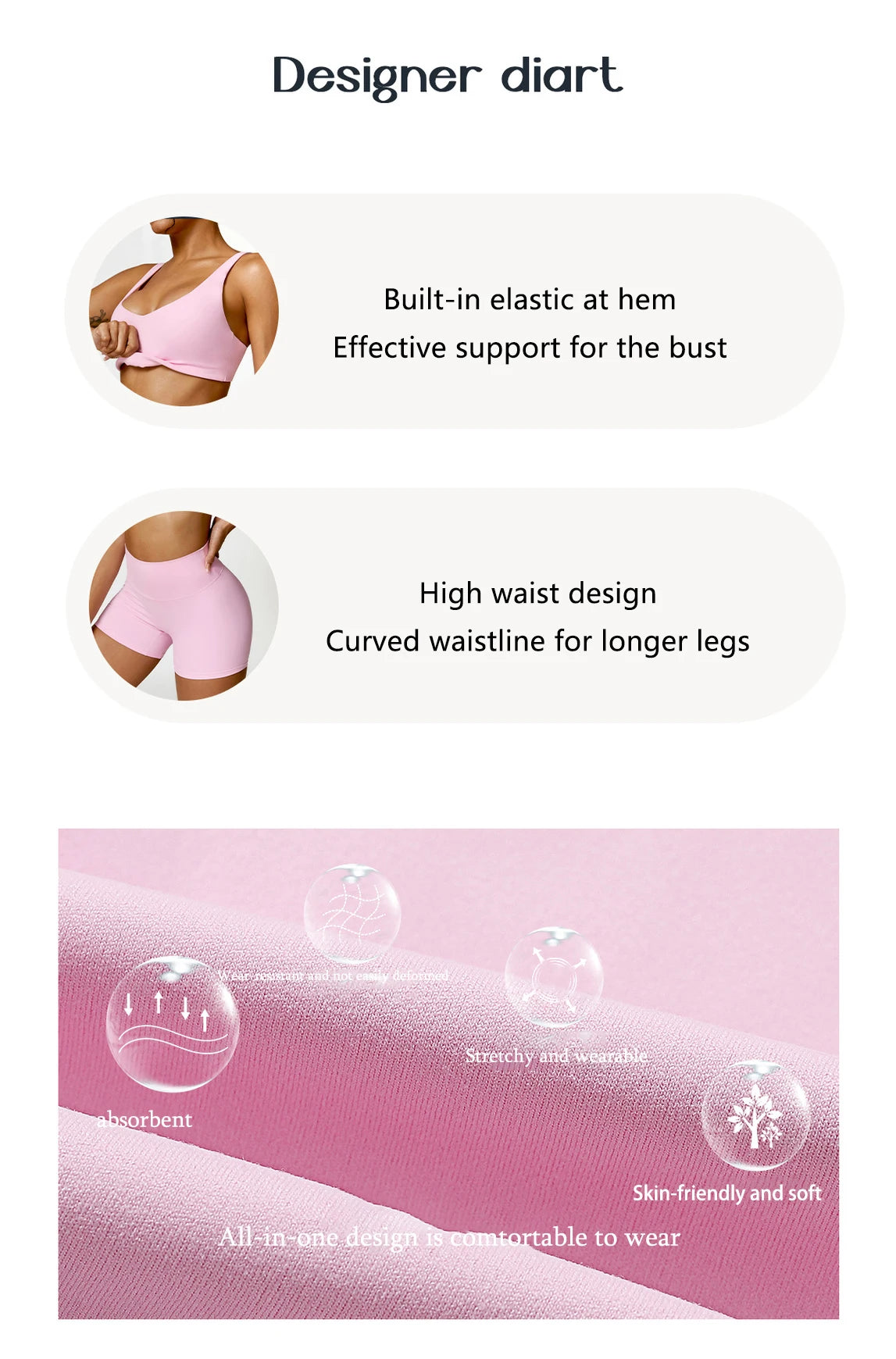 Women's 2 Pcs Yoga  Workout Sportswear Tracksuit Running Fitness Leggings Gym Set