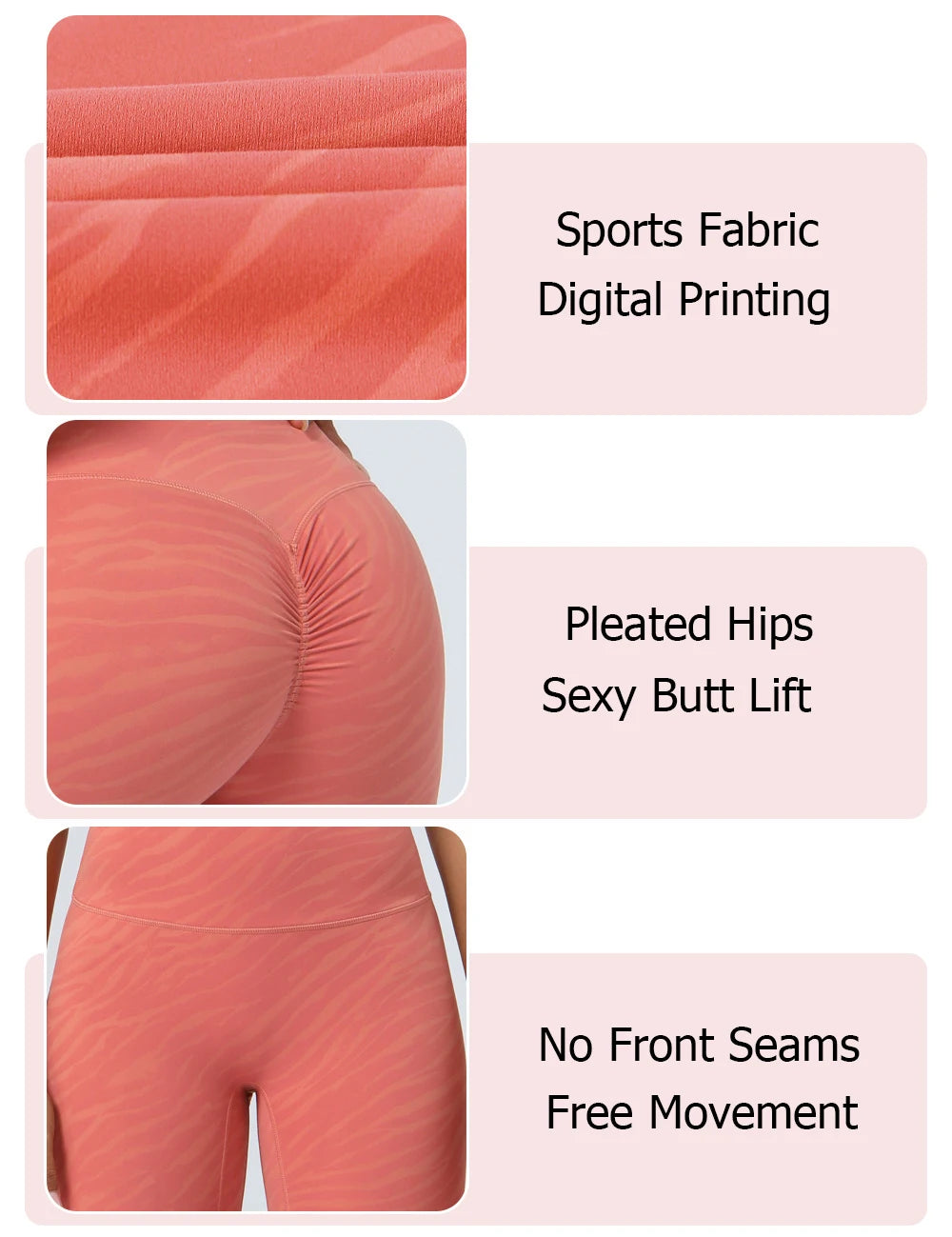 Women's High Waist Yoga Pants Buttery Soft Zebra Stripe Printed Sports Leggings Breathable Workout Running Tights Sportswear