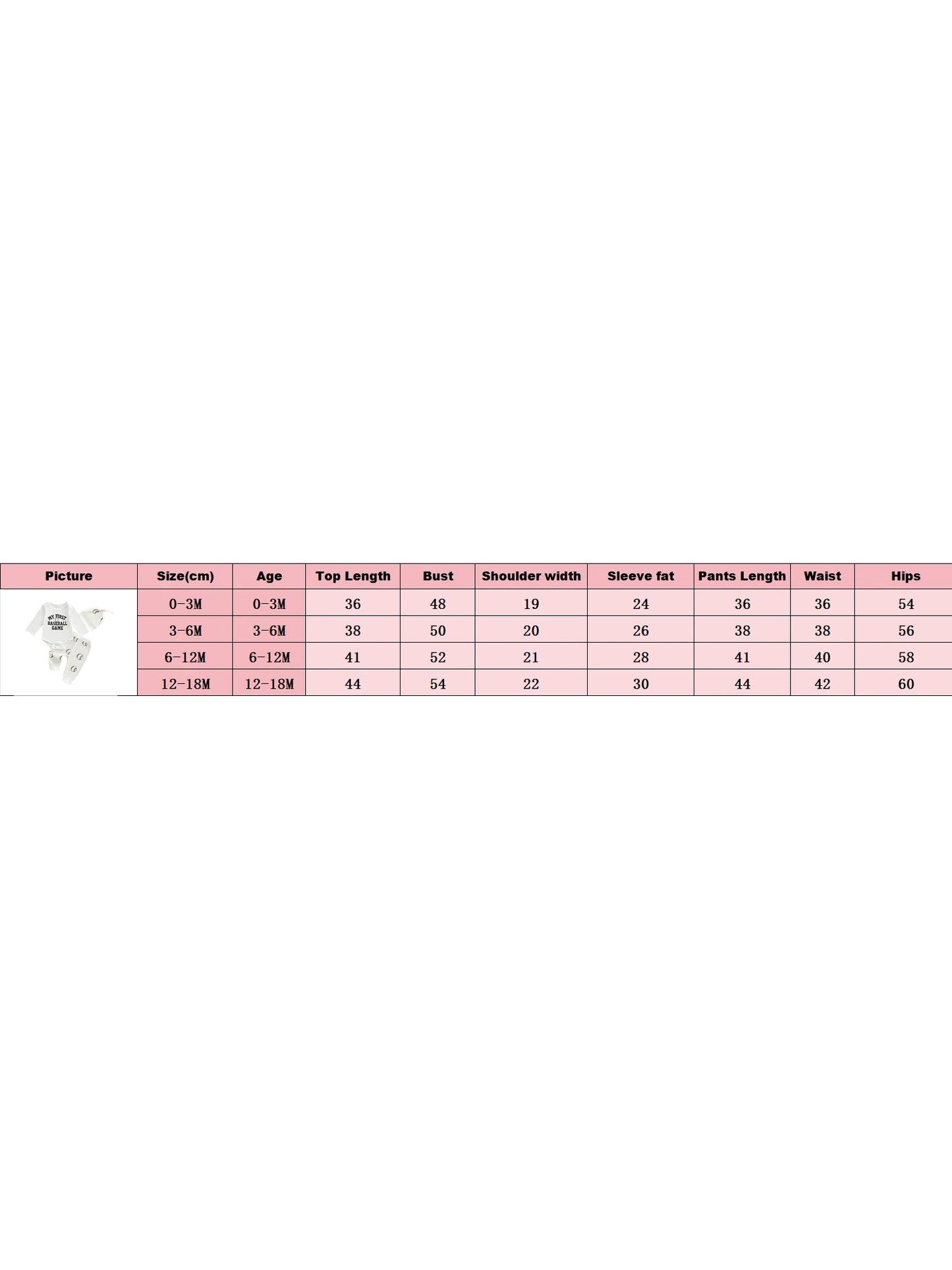 Newborn Baby Fall Winter Clothes Set - Letter Print Long Sleeve Romper & Baseball Pants