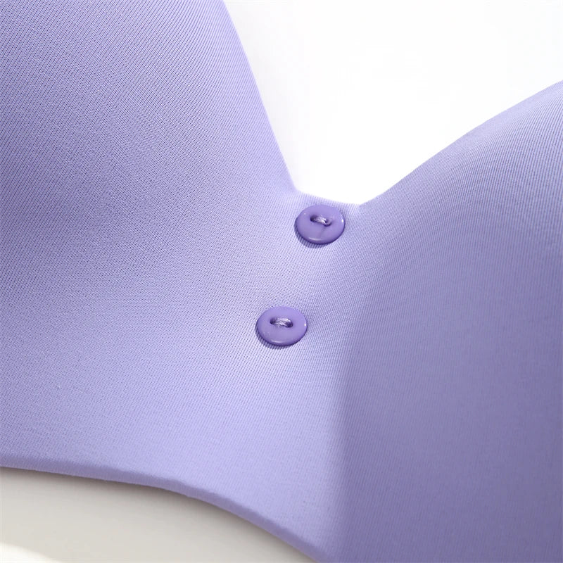 Women's Seamless Bra Wireless Adjustable Push Up Brassiere Comfort Soft Underwear Lingerie