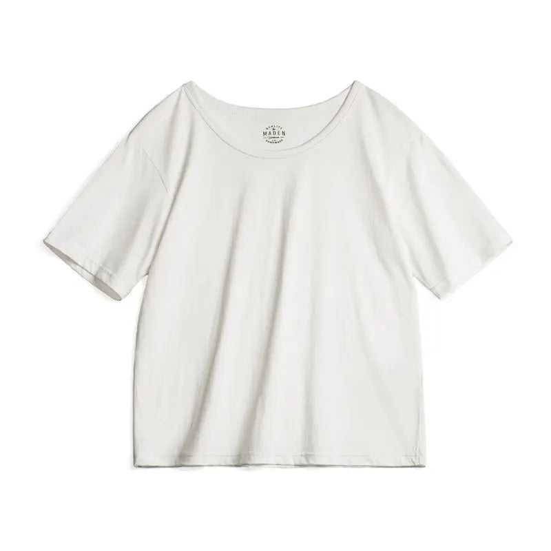Women's Casual White T-Shirt - Lightweight Loose Fit Summer Top
