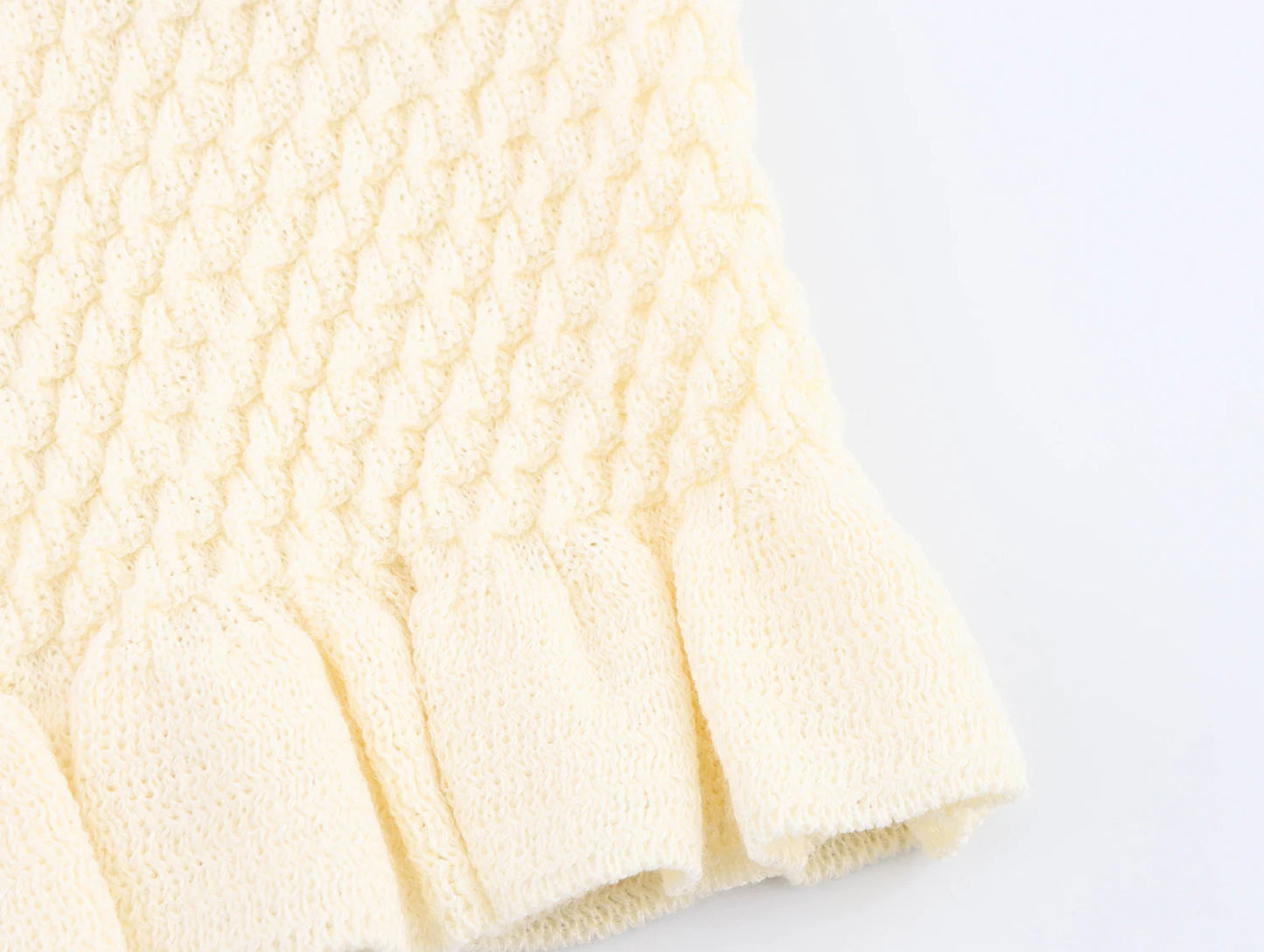 Women's Off Shoulder Halter Vest - Sweet Knitted Sleeveless Summer Top