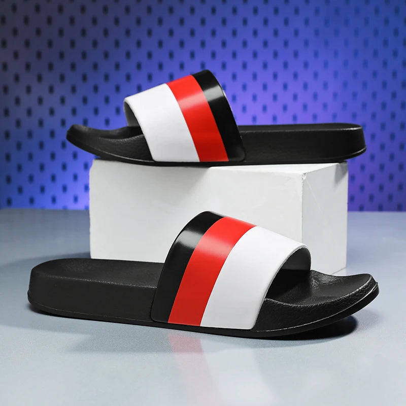 Men's Summer Slippers Sports Quick Dry Beach Sandals Flip Flops Slides