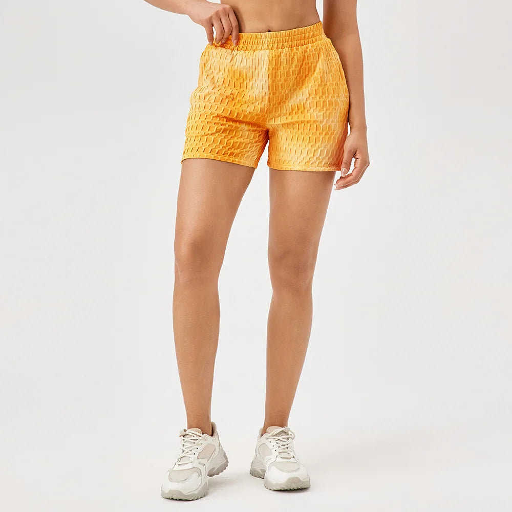 Women's Fitness Yoga Shorts Super Stretch Tie-Dye Outdoor Running Shorts Breathable Quick Dry Sportswear Workout Shorts