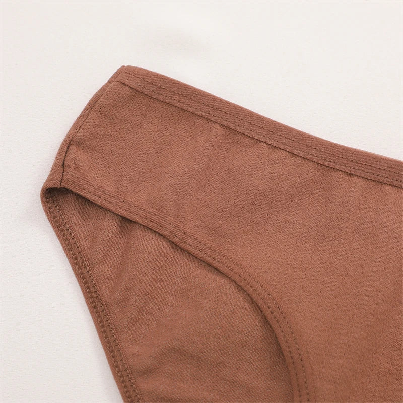 4-Pack Cotton Stretch Underwear Set - Women's Comfortable Low-Rise Briefs