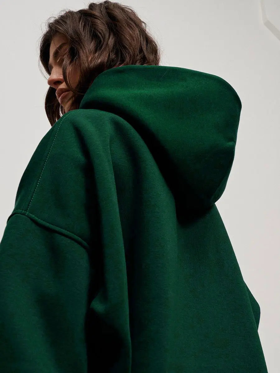 Women's Oversized Fleece Pullover Hoodie