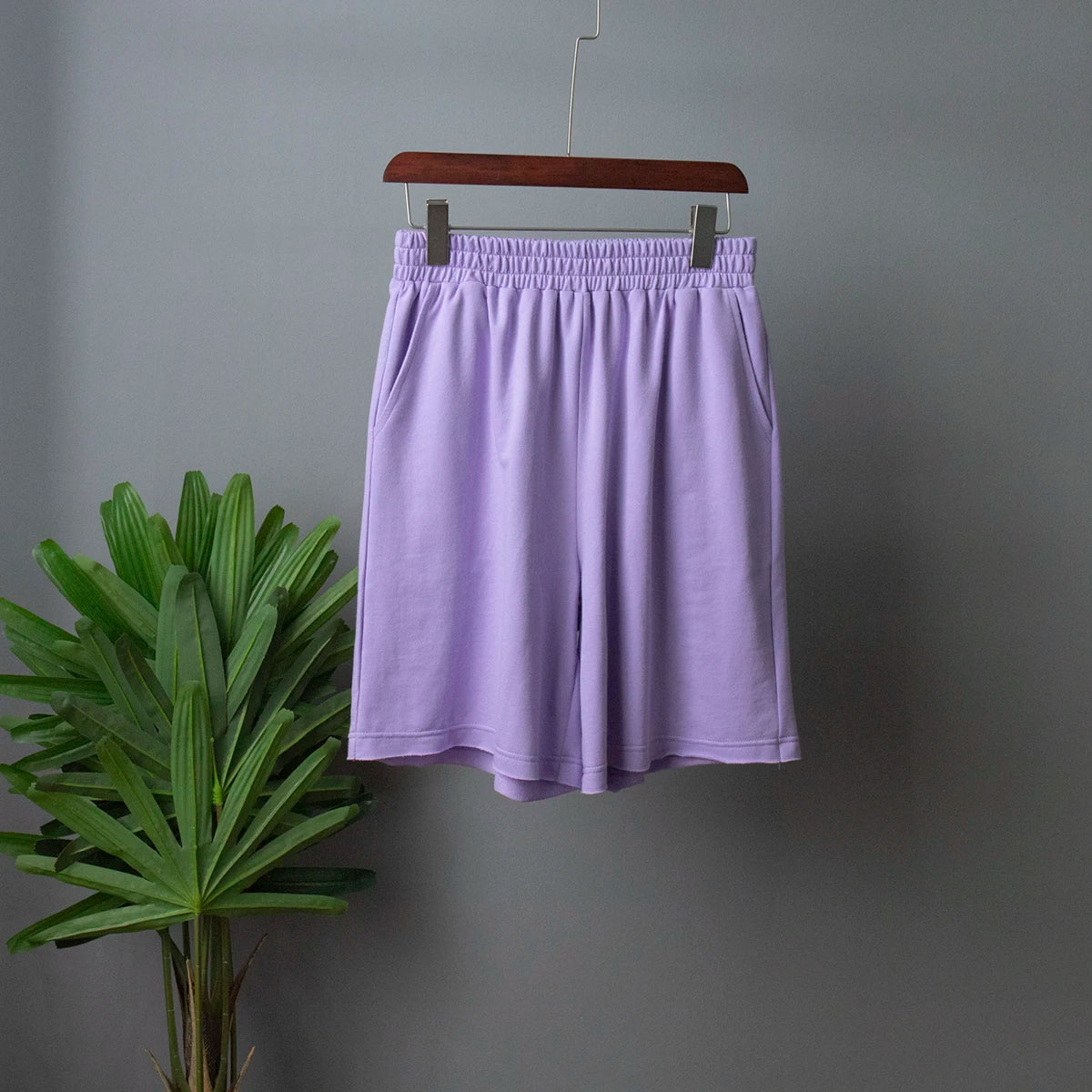 Women's 100% Cotton Shorts Set Half Sleeve Patchwork T Shirts & High Waist Shorts Two Pieces Set