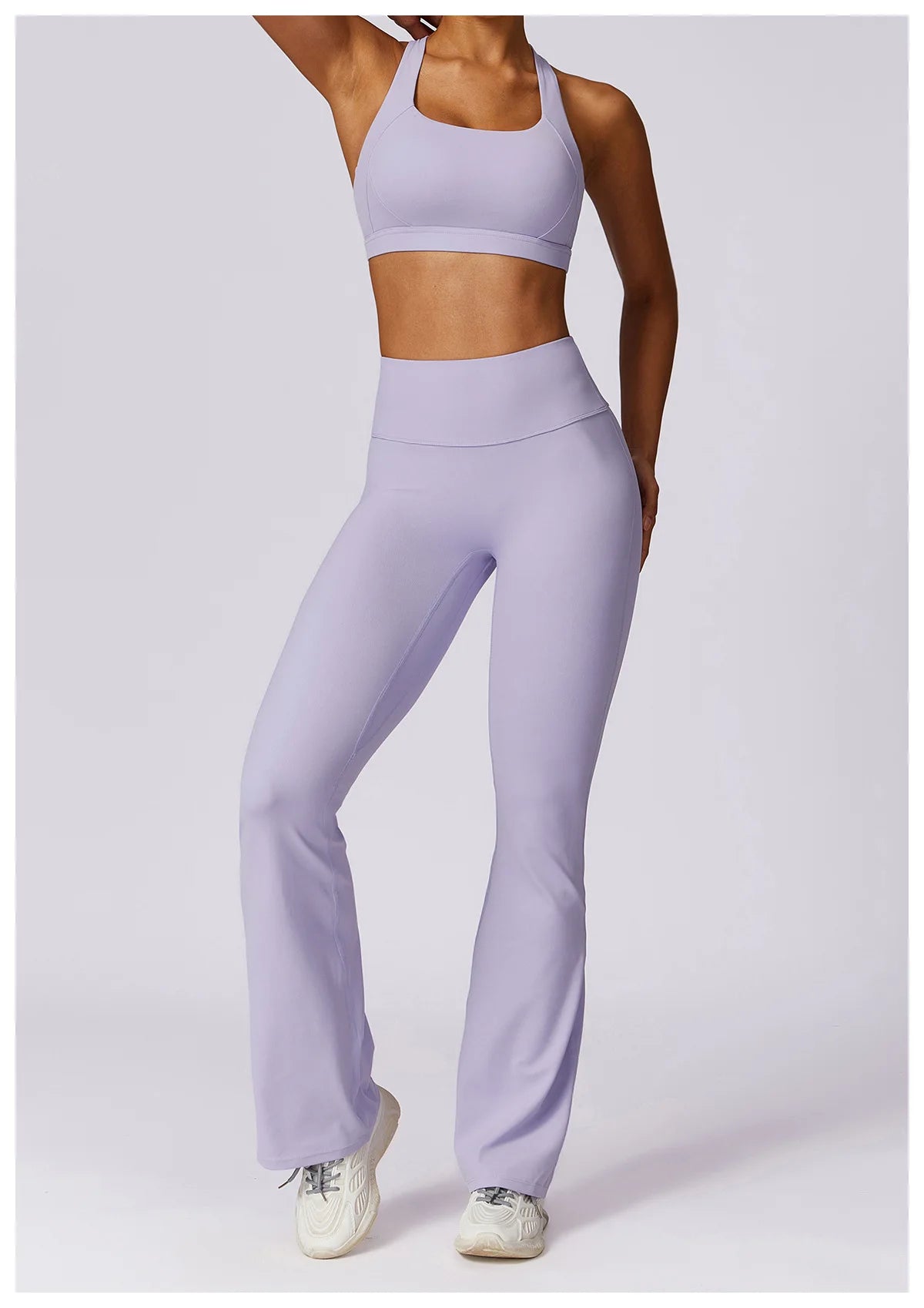 Women's 2Pcs Sports Fitness Tracksuit Workout Sportswear Quick-Drying Yoga Gym Yoga Set