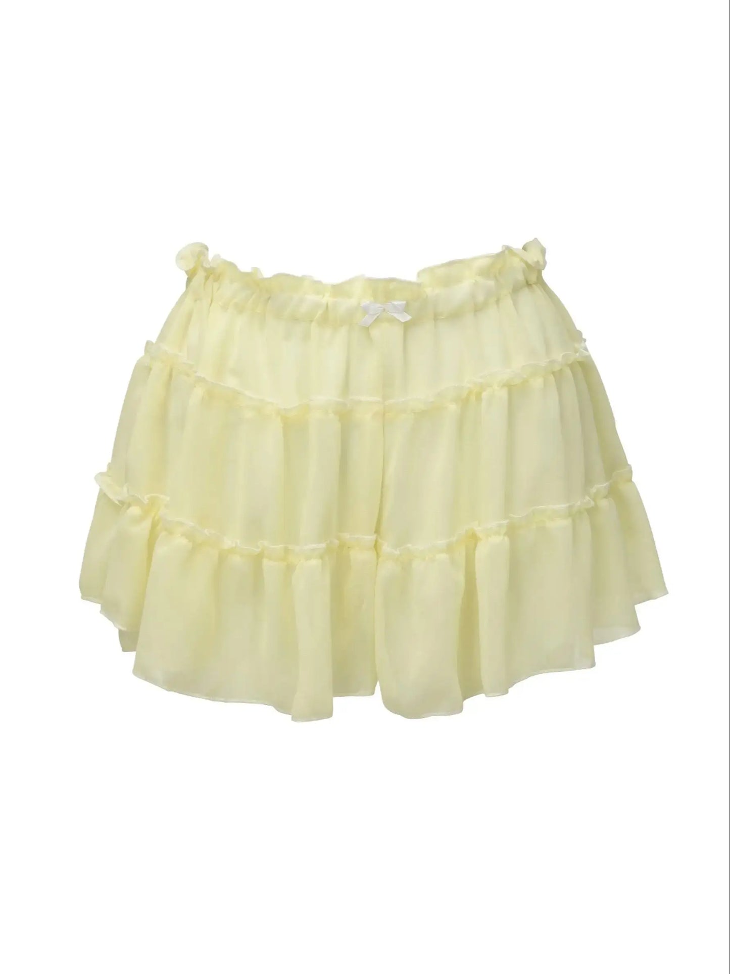 Women's Ruffle Beach Cover Up Dress - Long Sleeve High Waist Bandage Beachwear
