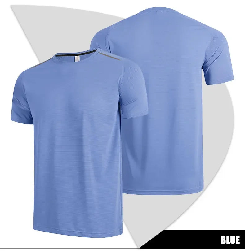 Men's Short Sleeve Sport Athletics Running Top Quick Dry Gym Wear T-Shirt