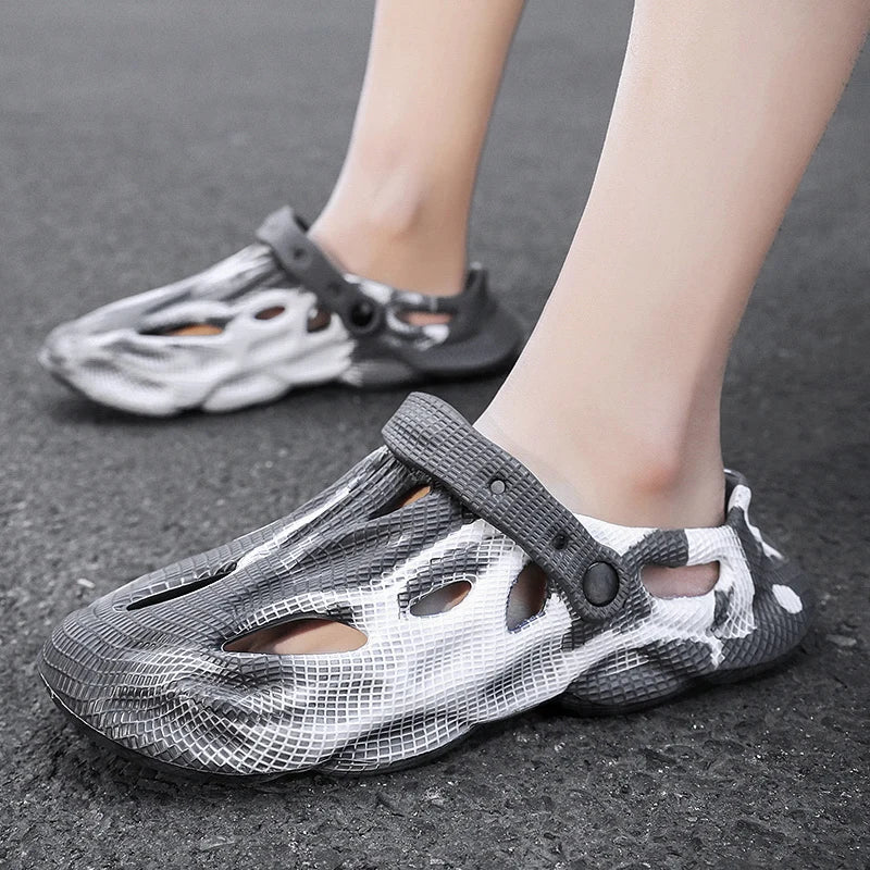 Unisex Summer Slippers Camouflage Outdoor Sandals Clogs Beach Slippers Slides