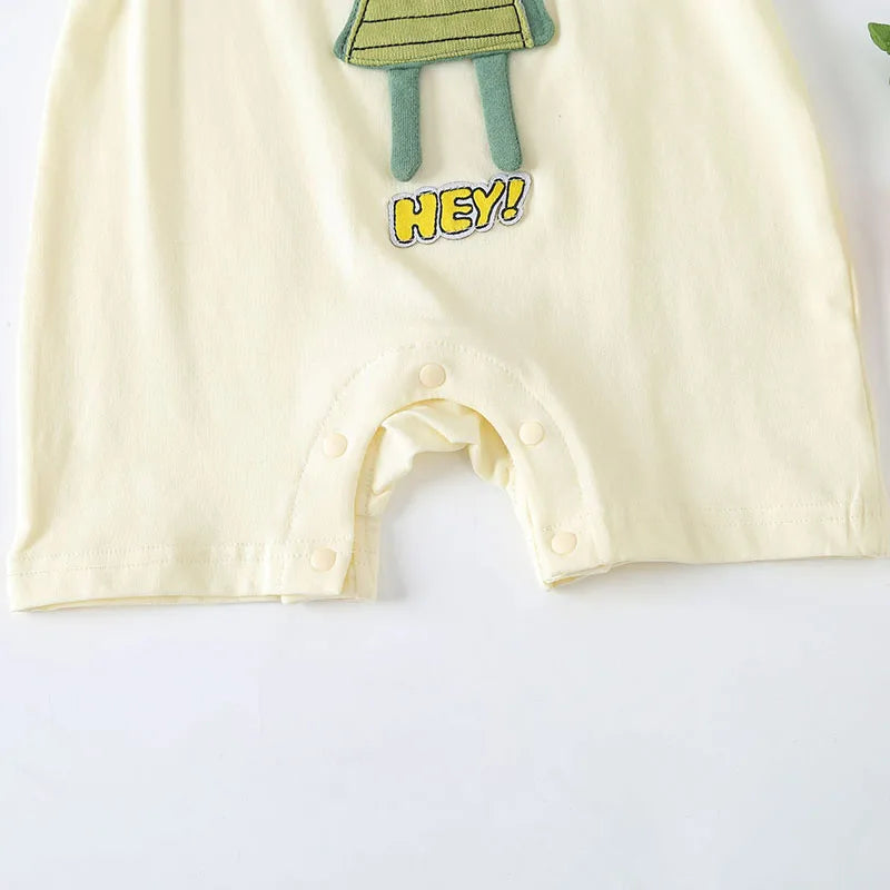 Baby Toddler Newborn Cartoon Dinosaur Short-sleeved Jumpsuit Romper
