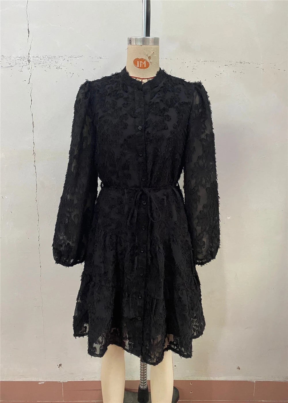 Autumn Winter Fashion - Elegant V-neck Chiffon Dress