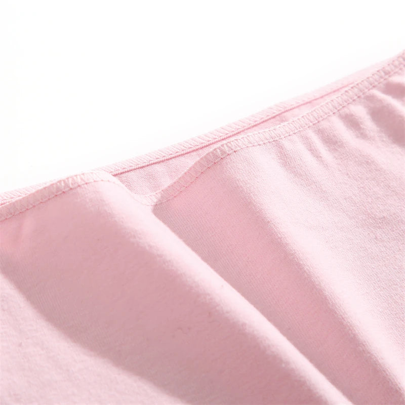 7Pcs/Set Women's Cotton Panties Plus Size Underwear - Low Waist Briefs Breathable Lingerie