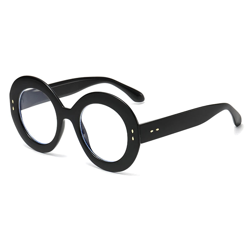 Vintage Oval Fashion Glasses Frame - Women's Retro Anti-Blue Light Eyewear Optical Frames
