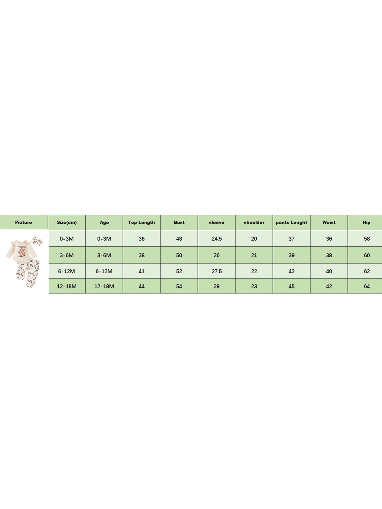 Baby Girls Western Outfit Set - 3-Piece Jumpsuit, Headband & Pants