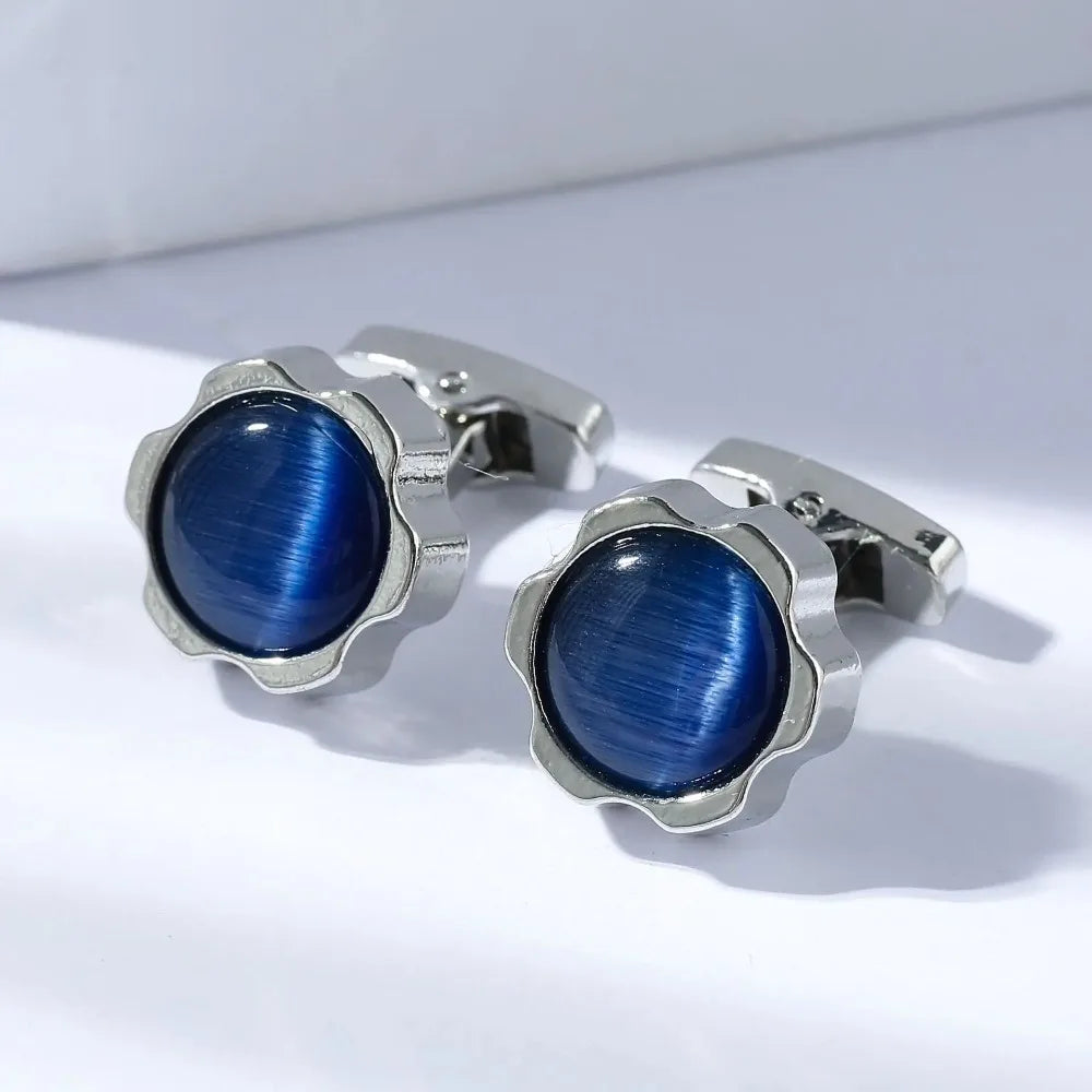 Men's Round Quality Cufflinks