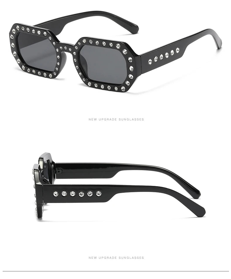 Rhinestone Fashion Sunglasses - UV400 Protection for Women & Men