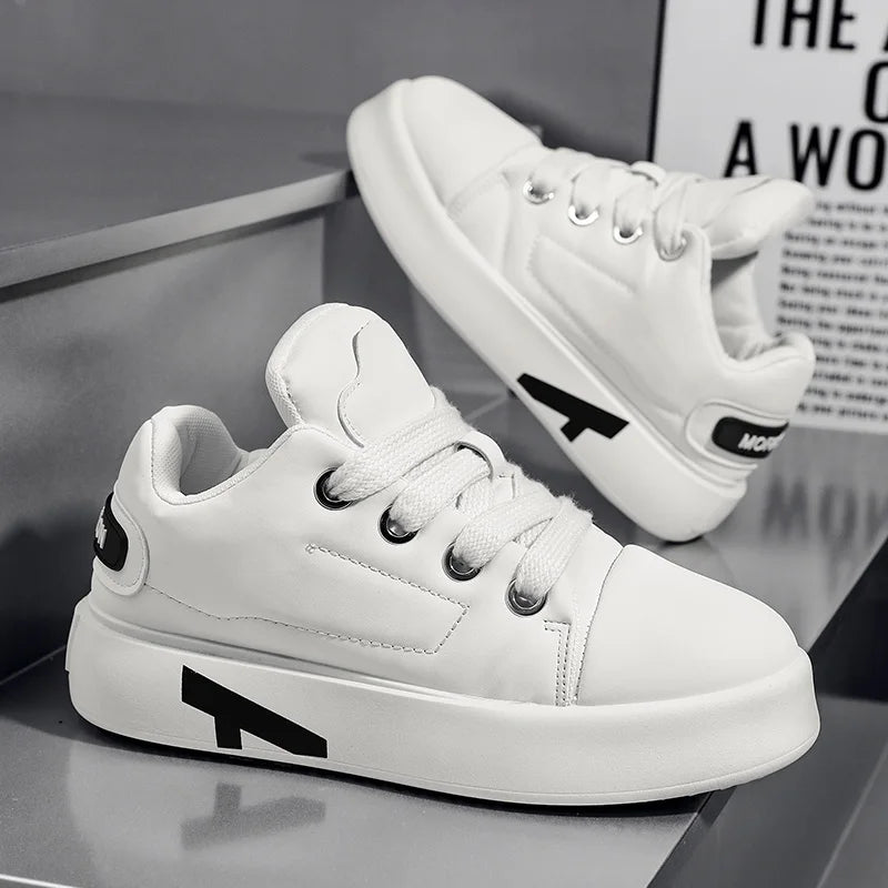 Autumn Men Casual Sneakers Trend Platform Street Style Lace Up Vulcanized Sneakers