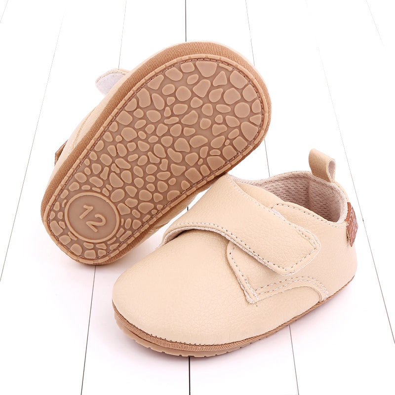 Toddler Baby Boys Girls Causal First Walker Shoes PU Leather Sneakers Soft Sole Cute Baby Flats Shoes