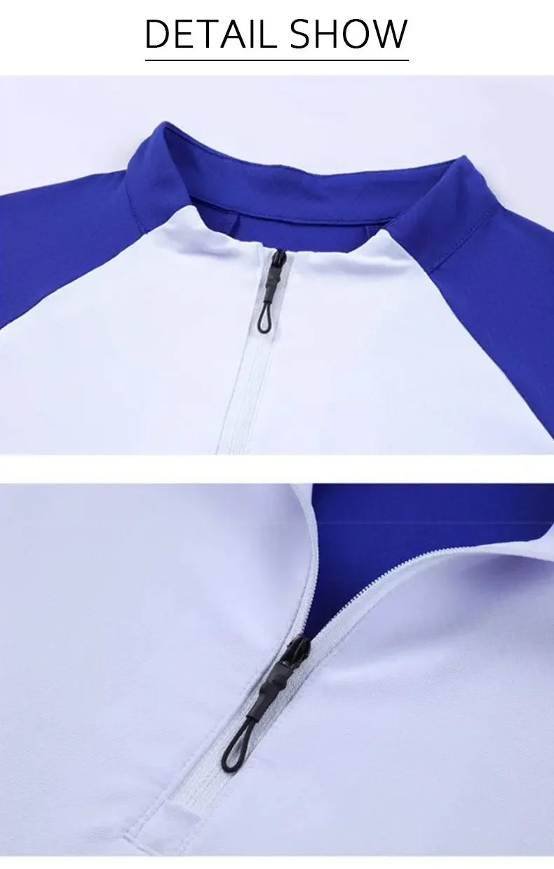 Men's Ice Silk Sweatshirt Elastic Wicking Breathable Tight High Quality Sport Short Sleeves T-shirt
