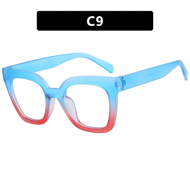 Square Frame Anti Blue Light Glasses - Transparent Computer Eyewear for Women & Men