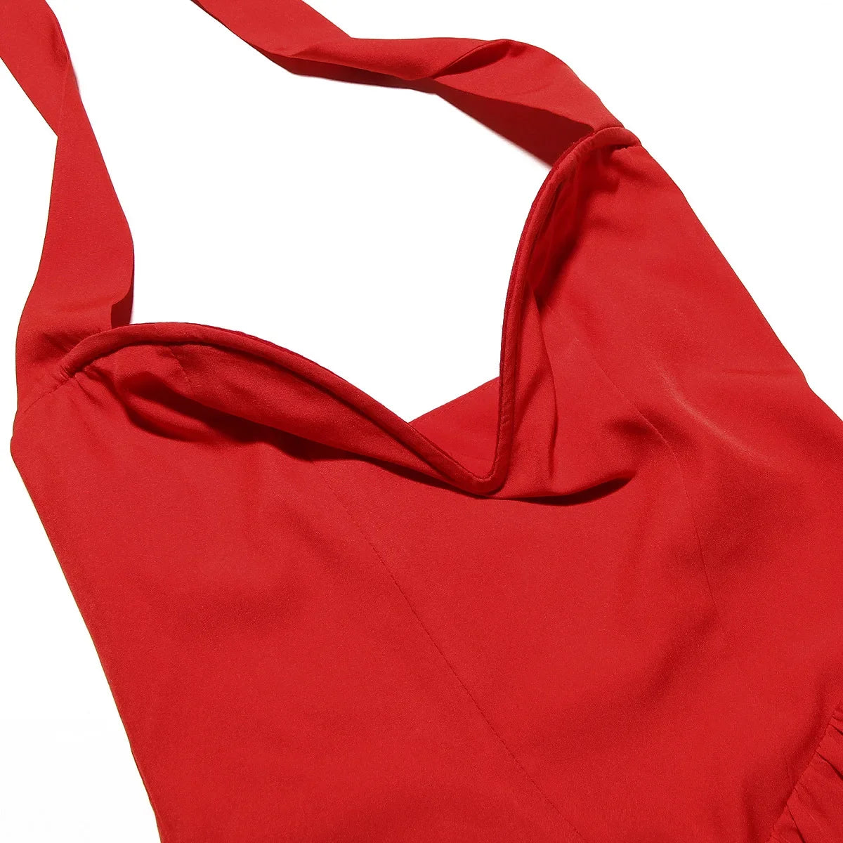 Women's Fit and Flare Halter  Bodycon Party Long Casual Dress