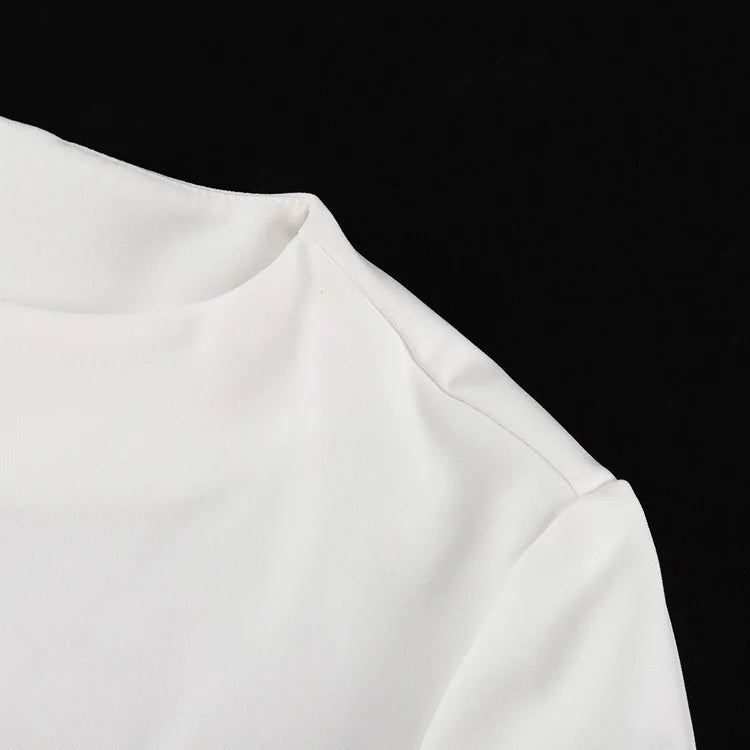 Women's Elegant Slim Long Sleeve High Waist Party Dress