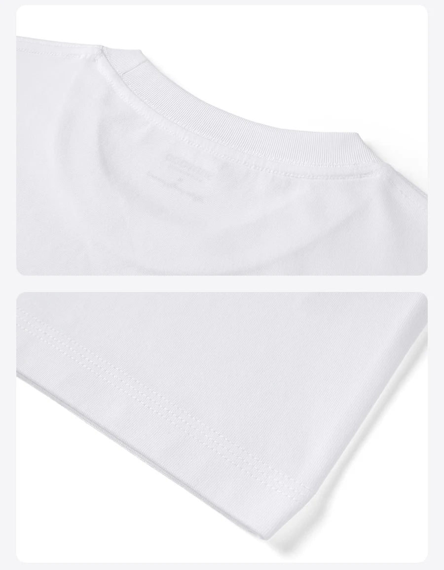 Men's Soft Letter Print T-Shirt - Cool Touch Breathable Cotton
