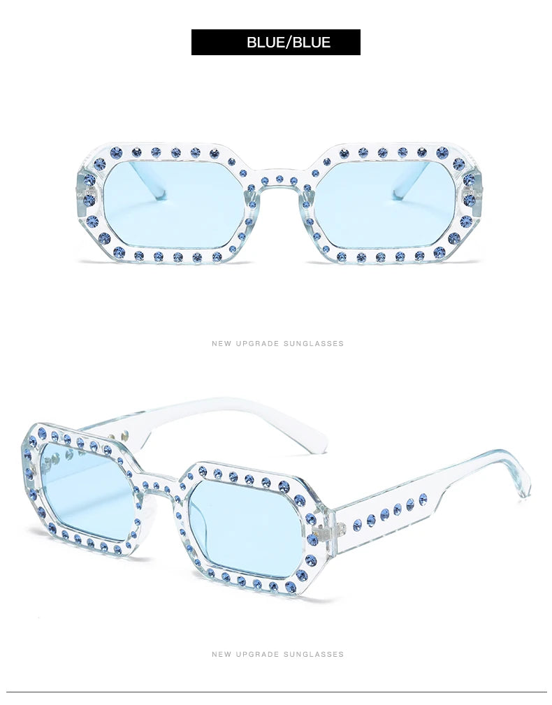 Rhinestone Fashion Sunglasses - UV400 Protection for Women & Men
