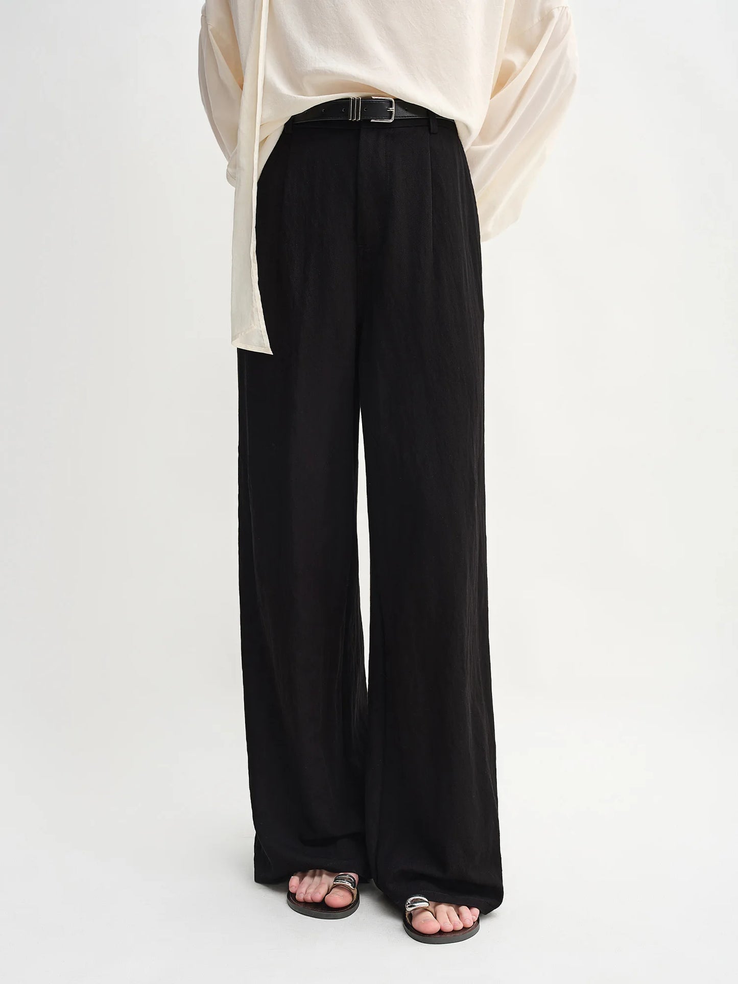 Women's Autumn Clothing Set - Long Sleeve Shirt & A-Line Skirt with V-Neck Top