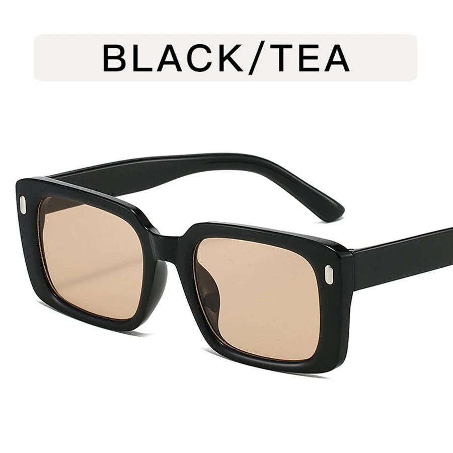 Women's Retro Square Anti UV 400 Sunglasses