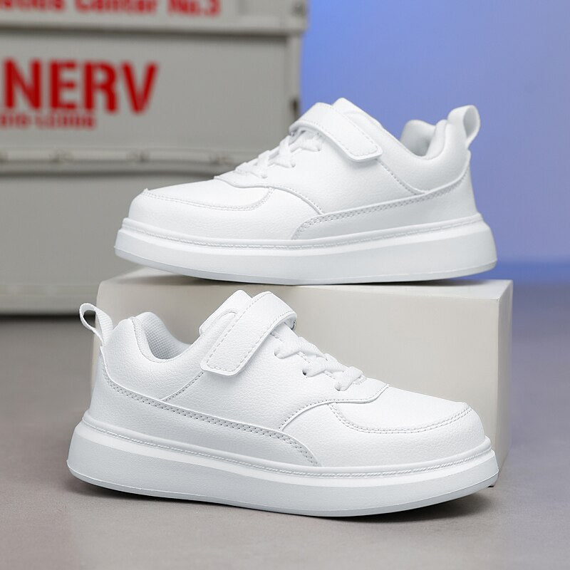 Children's Boy's PU Leather Sneakers School shoes 6 To 12 Years