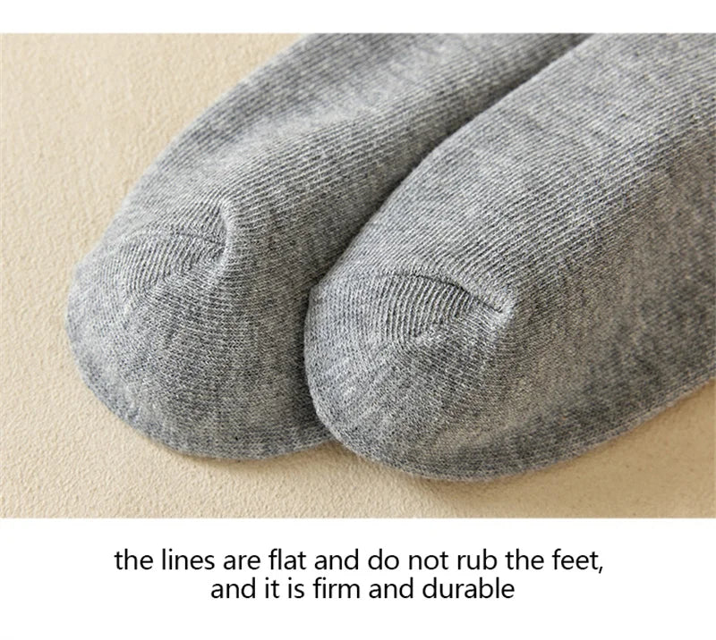 3 Striped Cotton Socks - Unisex Streetwear Casual Knitted Socks
