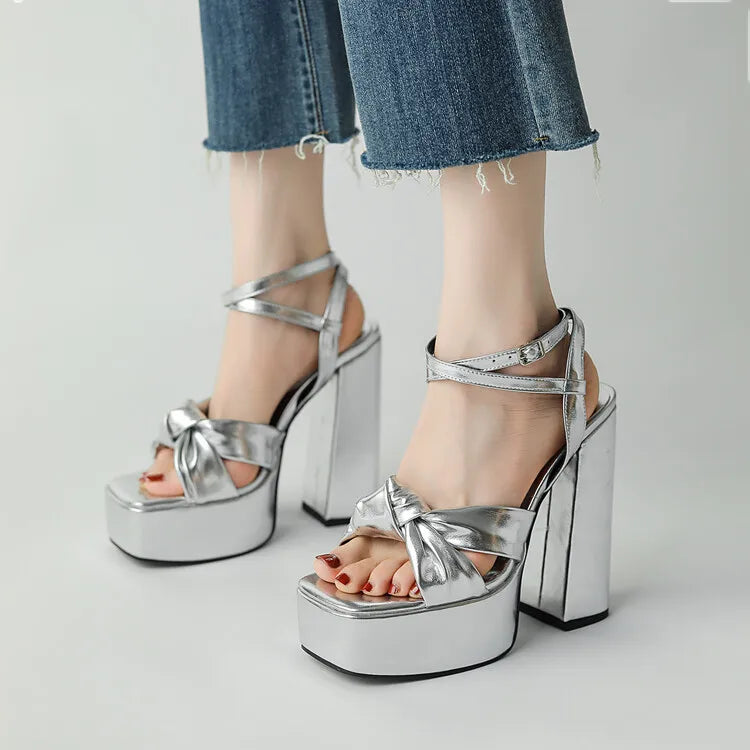Women's 12/14cm High Heel Platform Sandals
