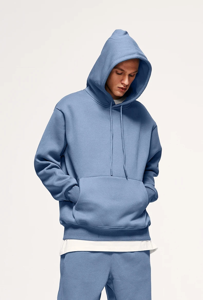 Unisex 350G Fleece Velvet Warm Hoodie