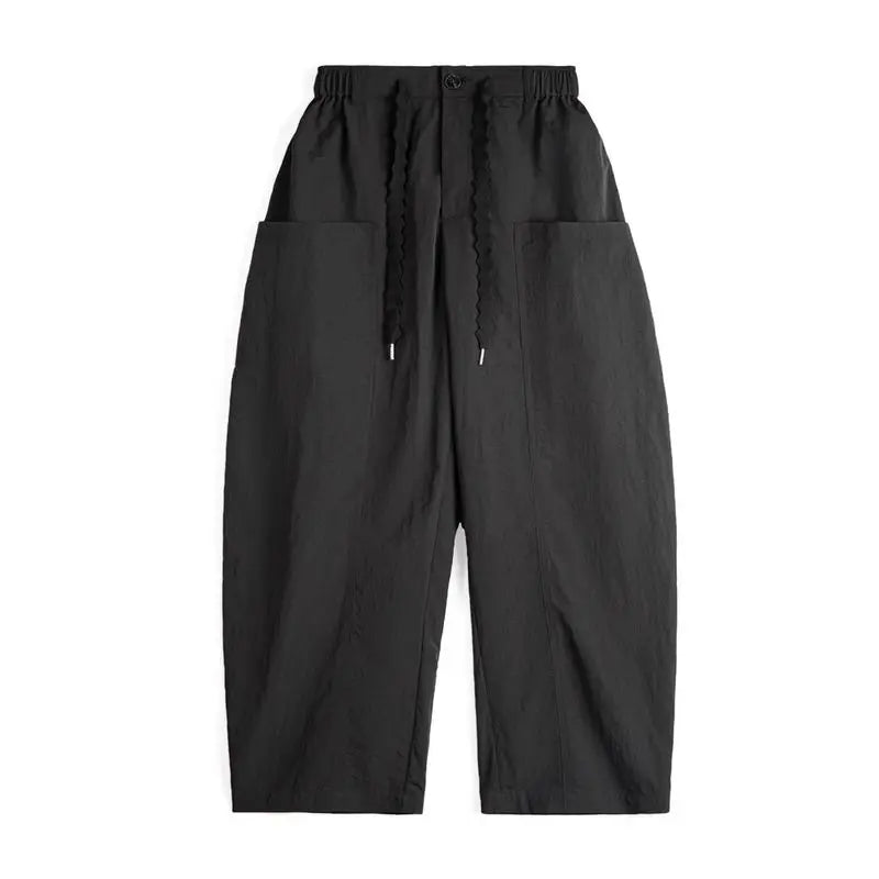 Women's Wide Leg Palazzo Pants - Lightweight Casual Streetwear Trousers
