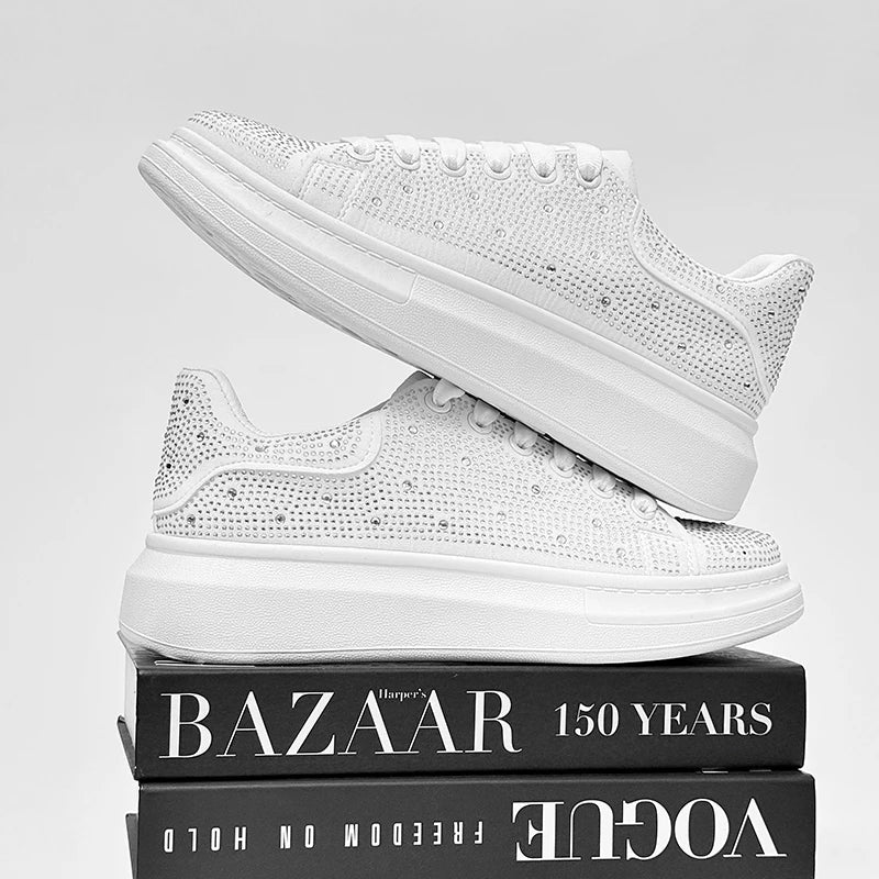 Men's Platform Sneakers - Personalized Design Skateboard Sports Shoes