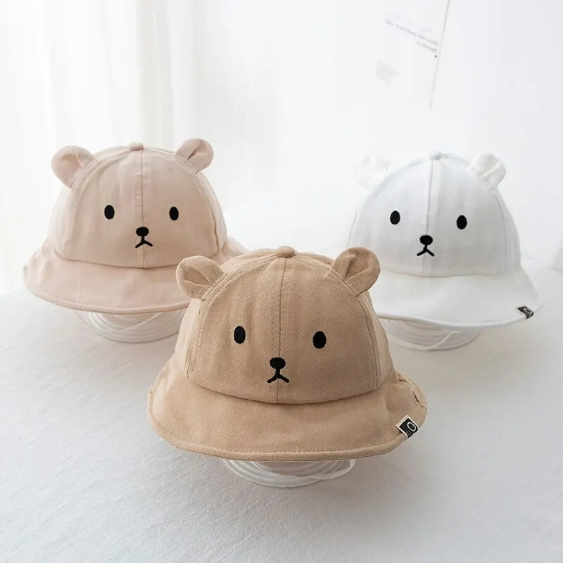Cute Bear Baby's Bucket Hat With Ears