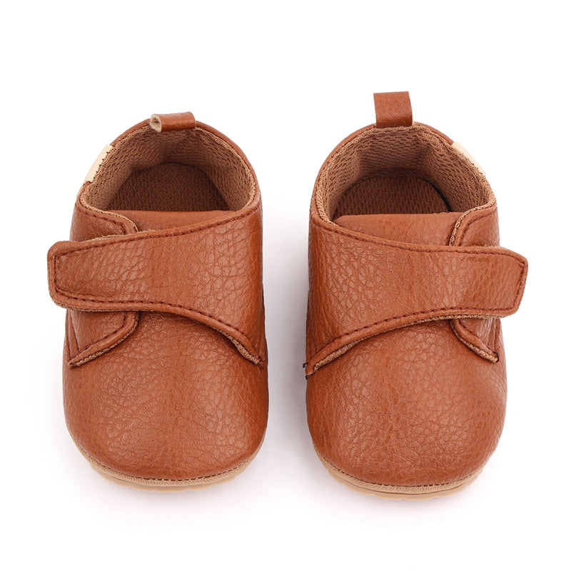 Toddler Baby Boys Girls Causal First Walker Shoes PU Leather Sneakers Soft Sole Cute Baby Flats Shoes